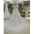 Aoliweiya Bead/Pearl/Rhinestone/Crystal Wedding Dresses with 3/4 Sleeves